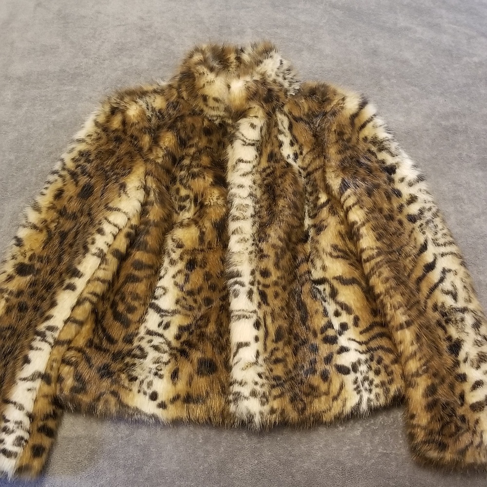 Leopard print coat